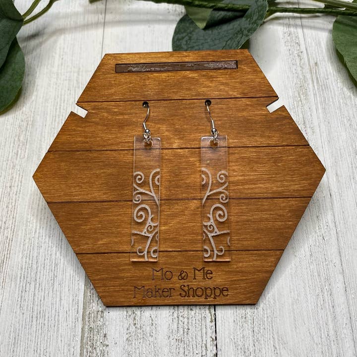 Swirly Dangle Earrings for wholesale by Mo & Me Maker Shoppe, LLC