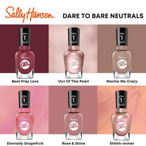 Kasa Style – wholesale Nail polish – Sally Hansen Miracle Gel Nail Color, Terra - Coppa, 0.5 oz, At Home Gel Nail Polish, Gel Nail Polish, No UV Lamp Needed, Long Lasting, Chip Resistant