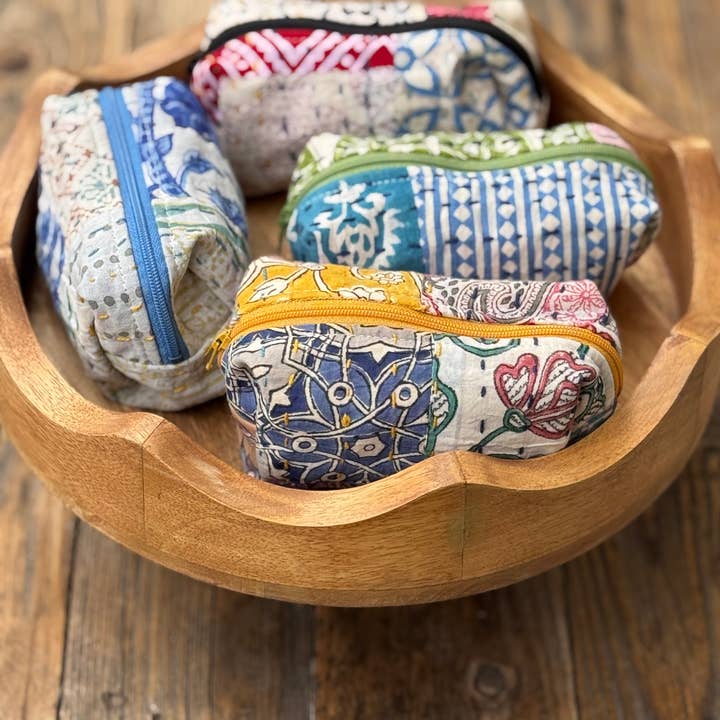 Belle's Nest - Wholesale Pouch - Women's - Puffy Cotton Zip Puffy Pouches1