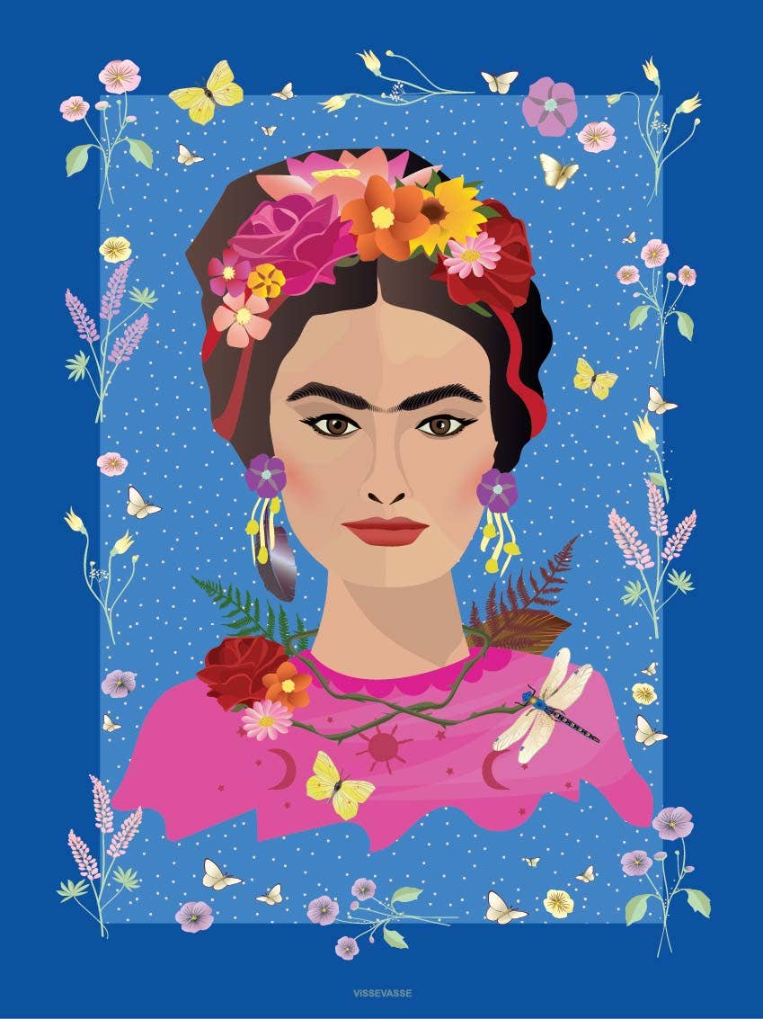 ViSSEVASSE - Vendita all'ingrosso Poster - FRIDA KAHLO - manifesto per la raccolta fondi0