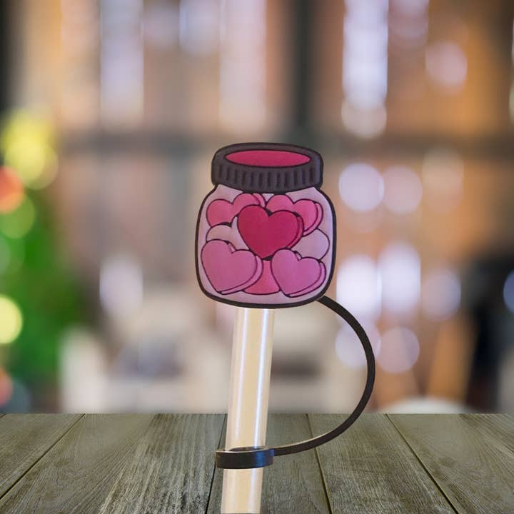 Glasherz-Strohhalmaufsatz für den Großhandel von Kailex Boutique Wholesale