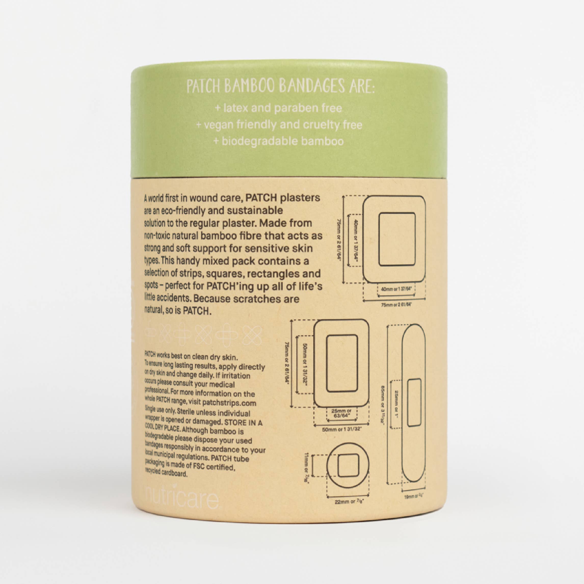 PATCH (Aus) - Eco First Aid - Wholesale Bandaids/Bandages - PATCH MIXED PACK - 100 Assorted Size Bandages7