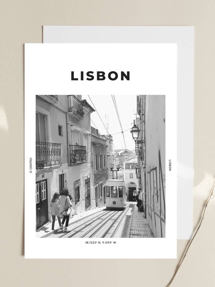 Lisbon 'Lisboa Tram' Print for wholesale by The Travel Edit