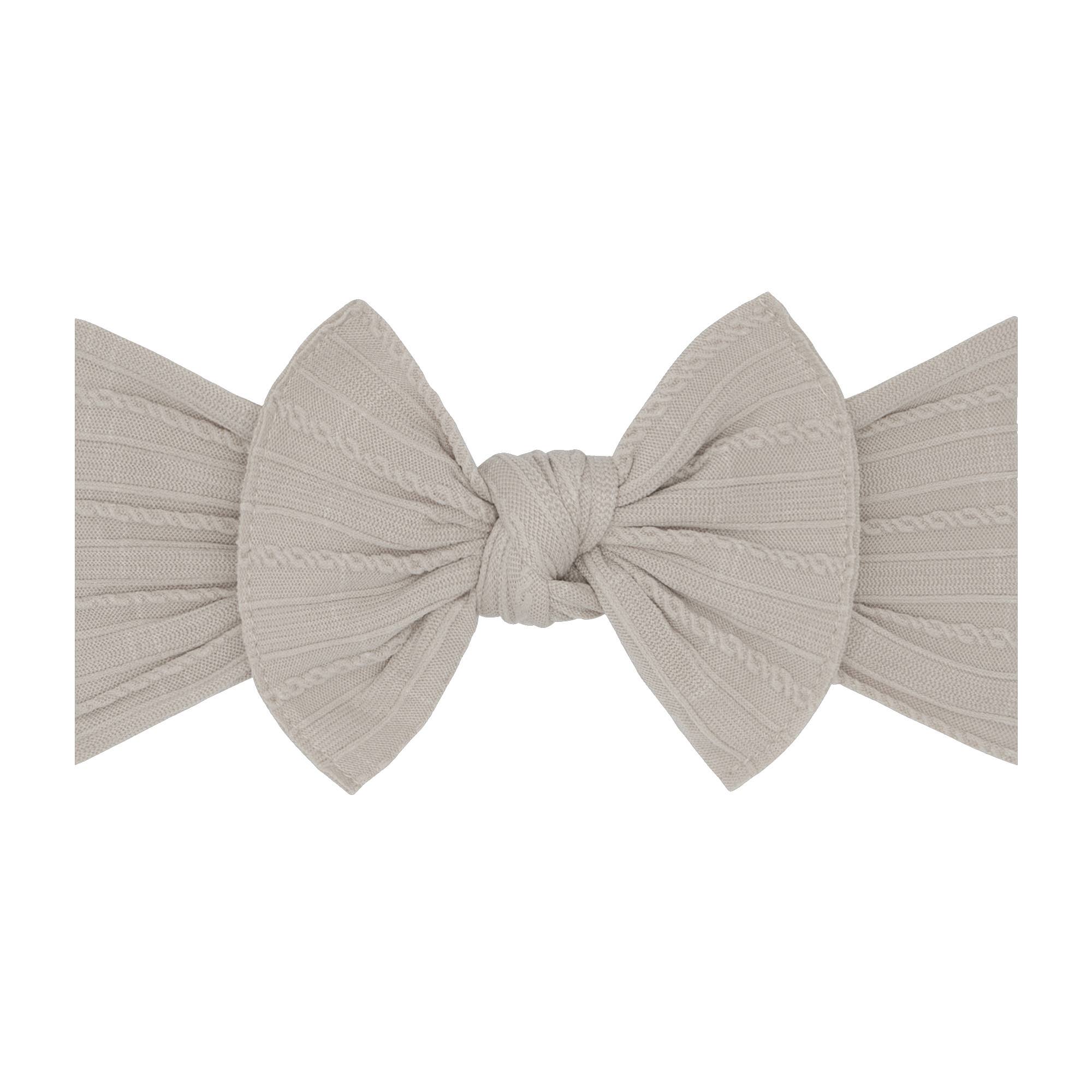 Baby Bling Bows - Wholesale Hair Bow - Baby - Baby Bling® Cable Knit Knot soft nylon headband5