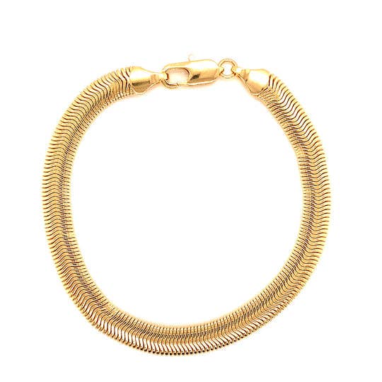 Mali Beads - Wholesale Link & Chain Bracelet - Gold Filled Chunky Herringbone Bracelet – Bold Minimalist Jewelry1