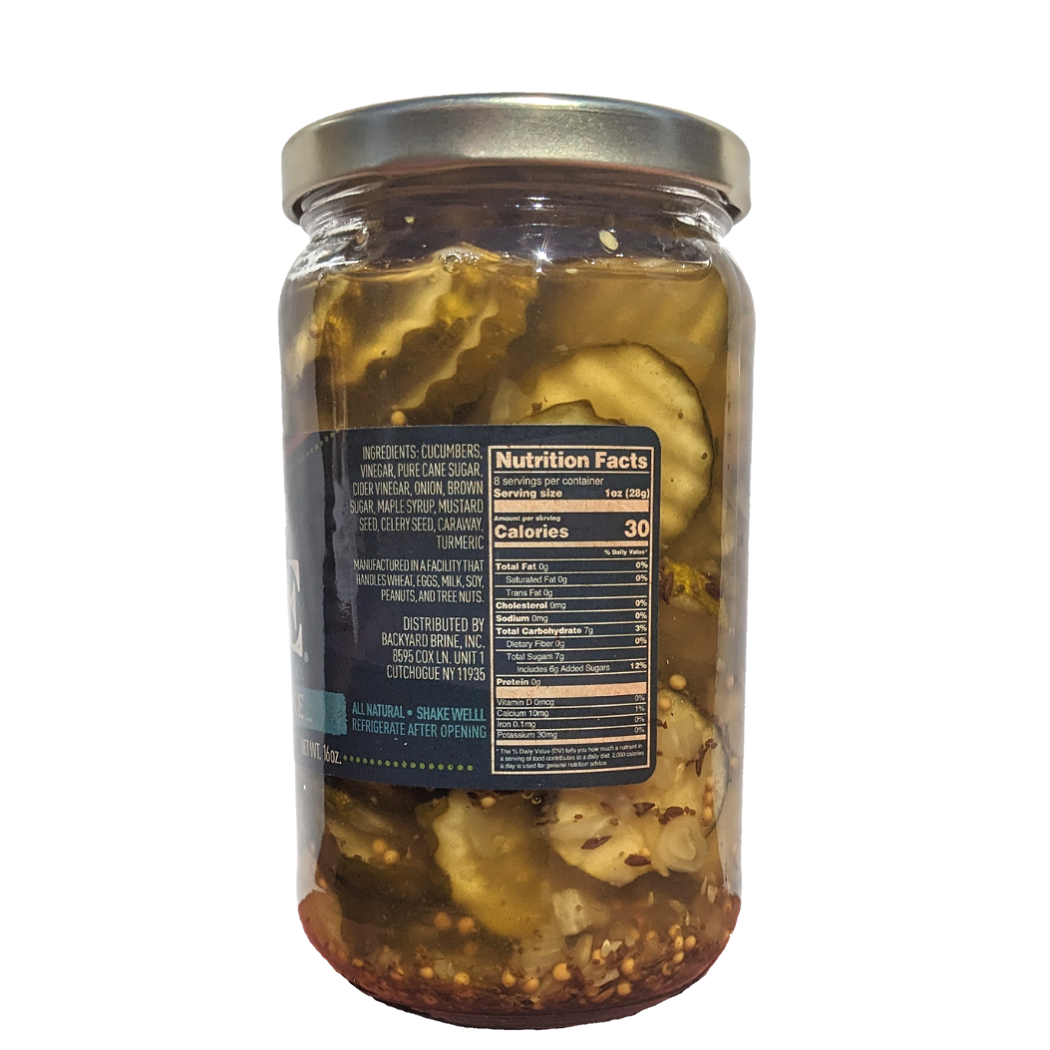 Backyard Brine – Großhandel Eingelegtes Gemüse – Wir gehen zusammen wie... - Brot- und Buttergurken, 16 oz2
