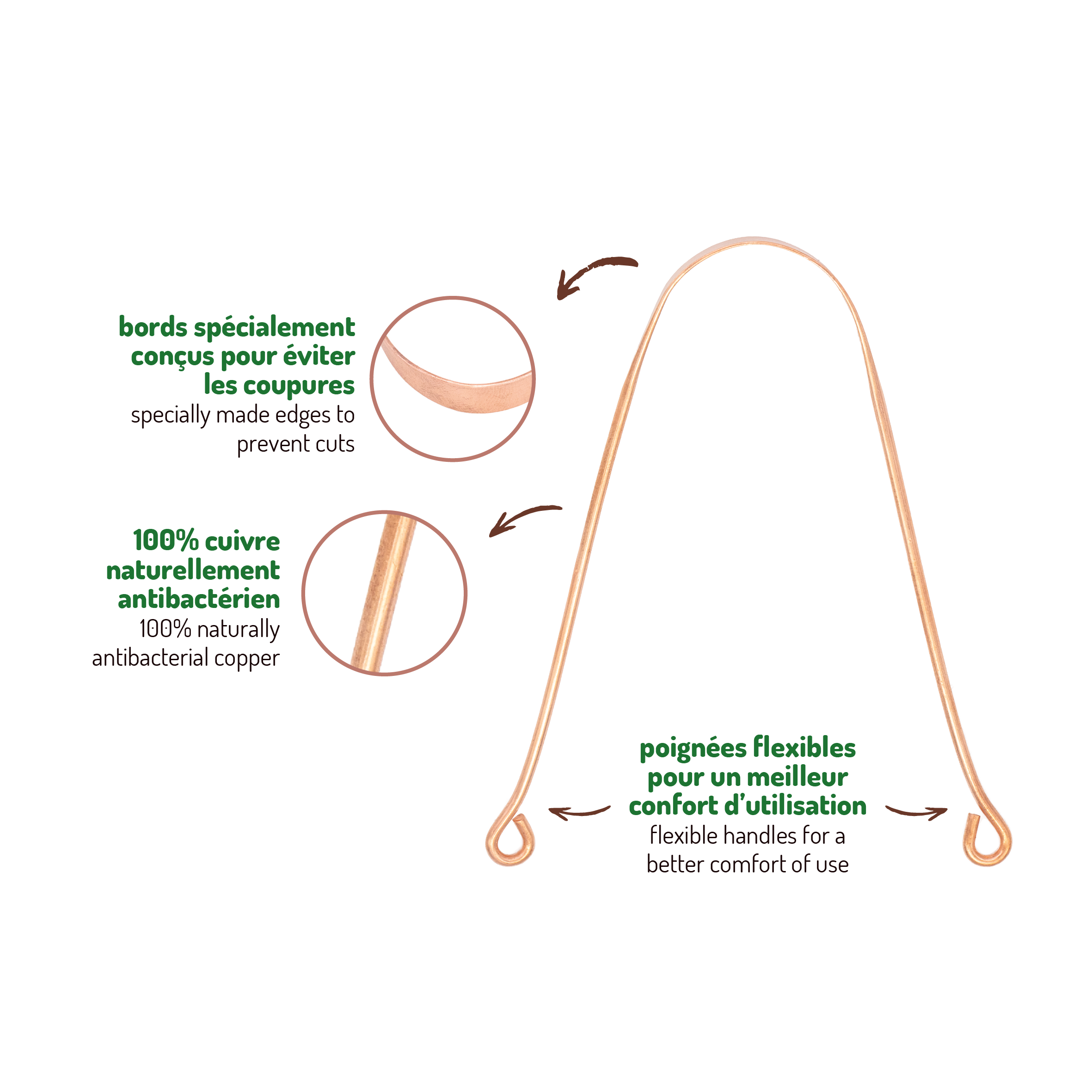 Orinko – wholesale Tongue scraper – 5 + 1 FREE: bulk copper tongue scraper1