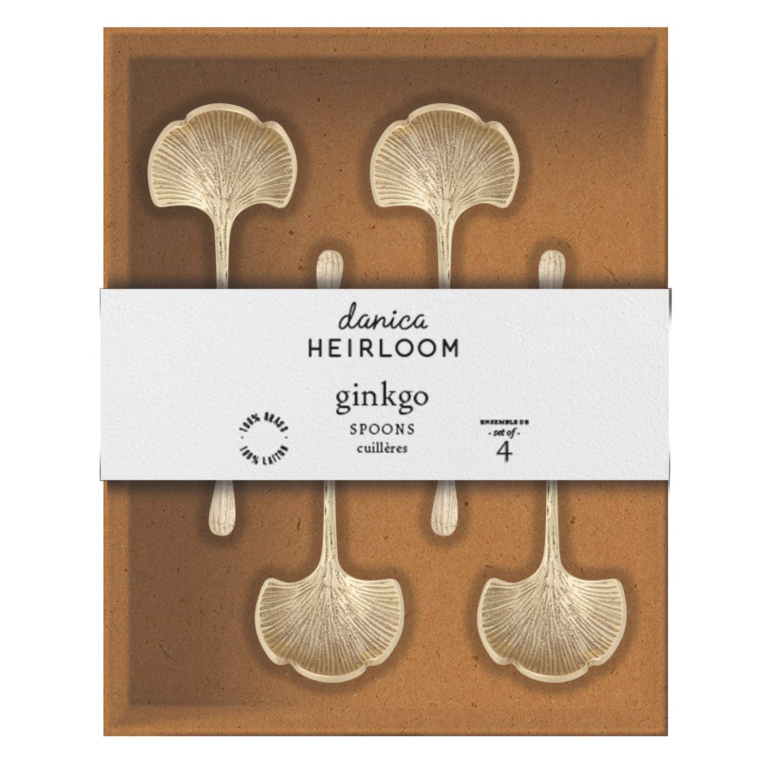 Danica Heirloom - Wholesale Serving Utensil - Ginkgo Spoons Set of 41