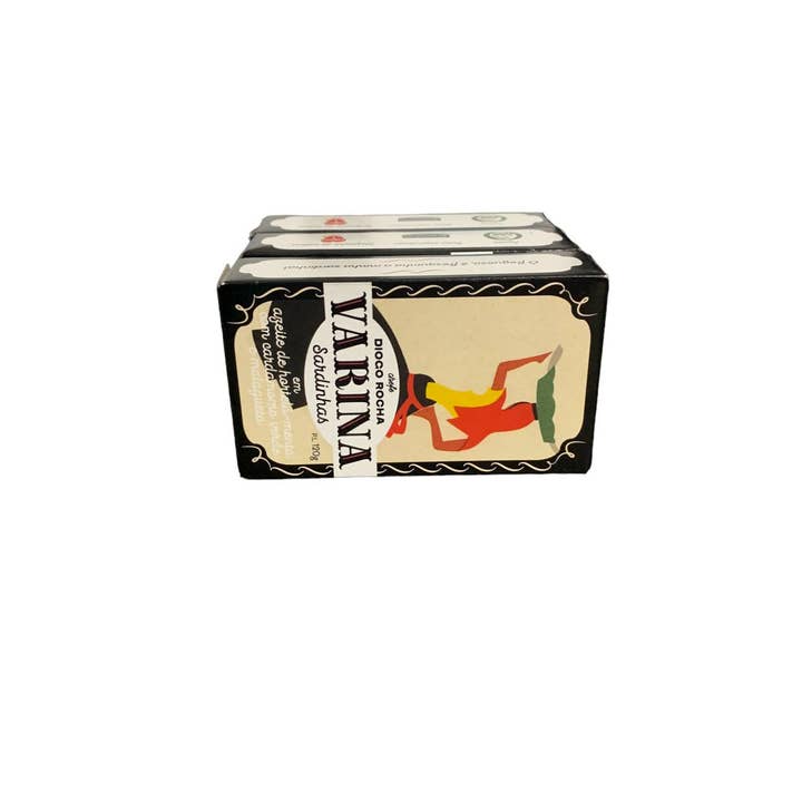Tin Can Fish ( BELA, Cantara, Mar, Porthos, Varina ) - Wholesale Tinned Fish - Varina Sardines in Mint Olive Oil w/ Green Cardamom and Piri-Piri - 3 Pack2