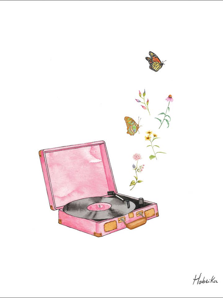 Record Player, Art Print pour la vente par Hobeika Art