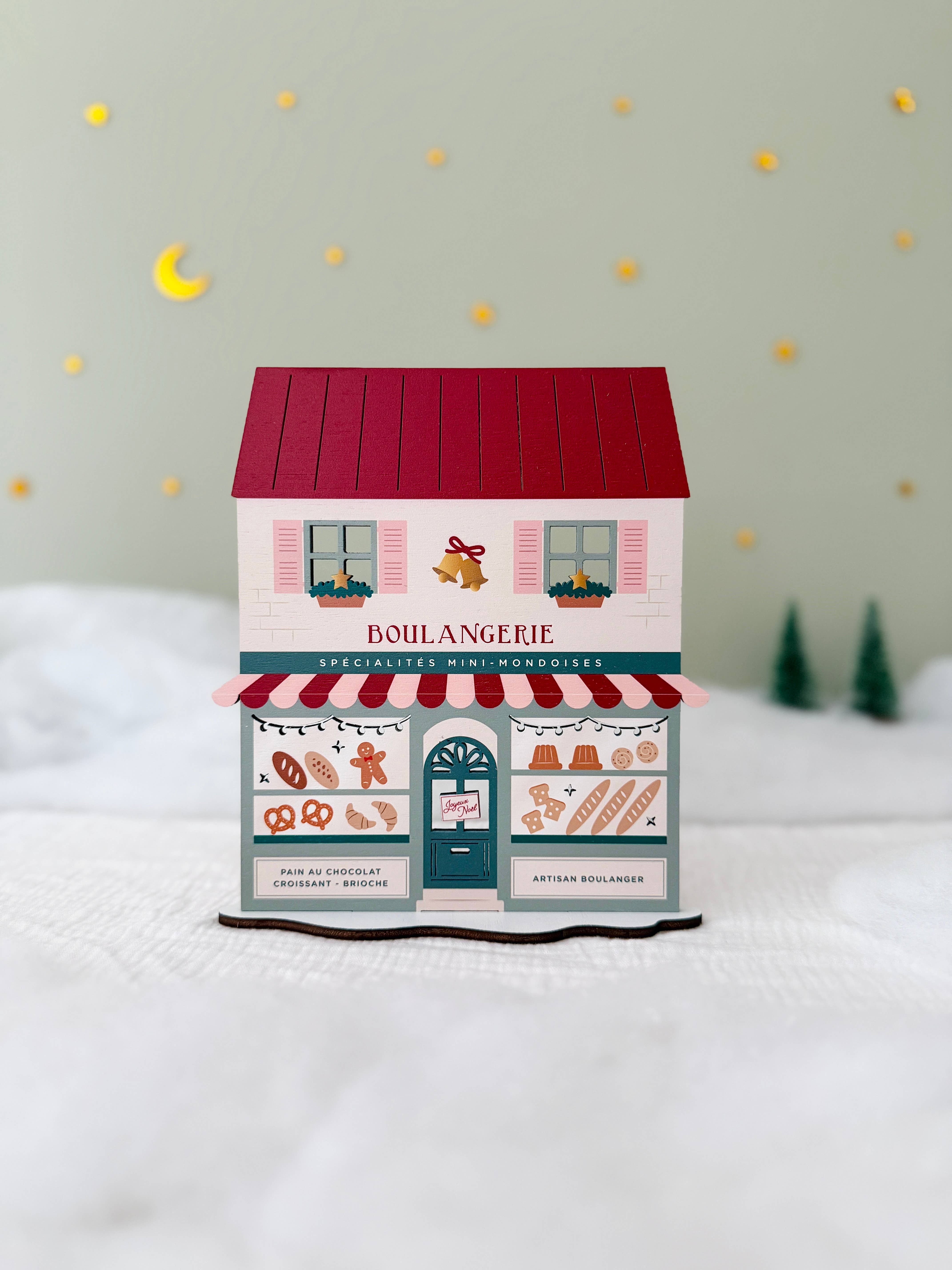 Print Your Love - Wholesale Christmas Decoration - The Painted Wooden Christmas Bakery - Christmas Mini-World0