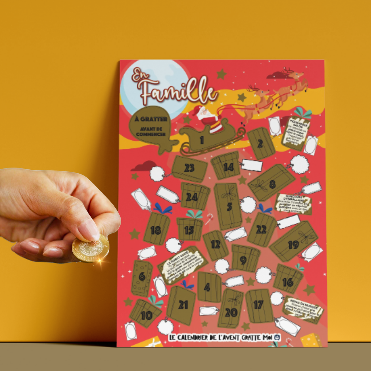 GRATTE MOI papeterie - Wholesale Advent Calendar - Scratch-off Advent Calendar - FAMILY ⭐️ for Christmas1