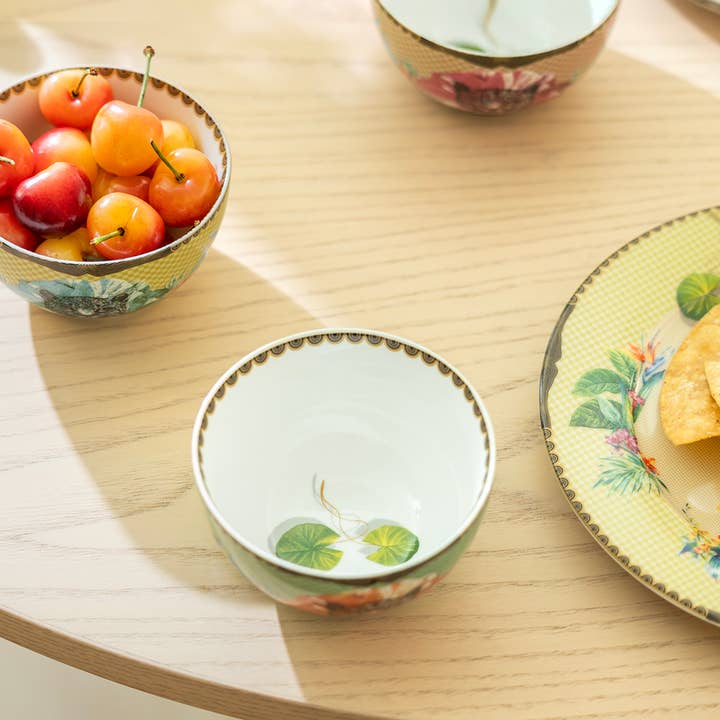 Grace Teaware - Wholesale Bowl - Summer Savanna Leopard 3.75" Porcelain Tidbit Bowls Set of 32