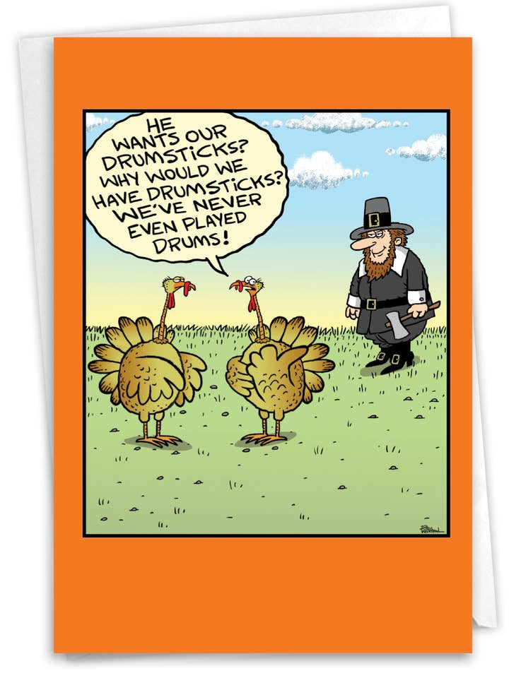 1 Divertente Biglietto di Auguri per il Ringraziamento - Cosce di Tacchino per la vendita all'ingrosso da parte di NobleWorks