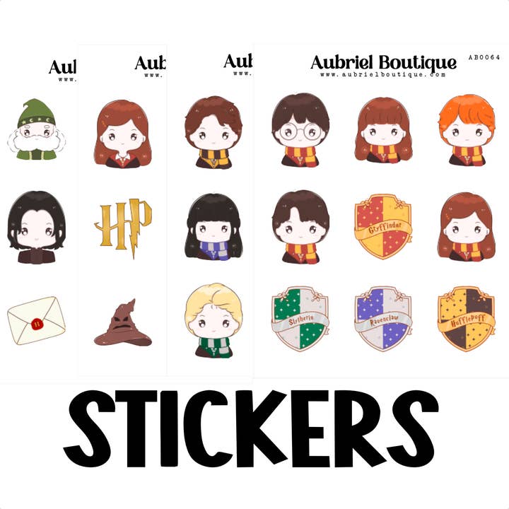 WIZARD, autocollants pour agenda — AB0064 pour la vente par AubrielBoutique