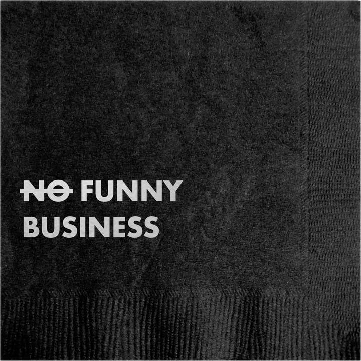 Funny Business Cocktail Napkin for wholesale by Pretty Alright Goods