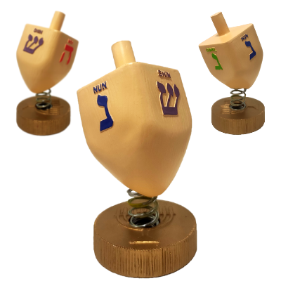 National Bobblehead Hall of Fame and Museum – Großhandel Dreidel – Kinder – Chanukka-Menora Dreidel Kugeln3