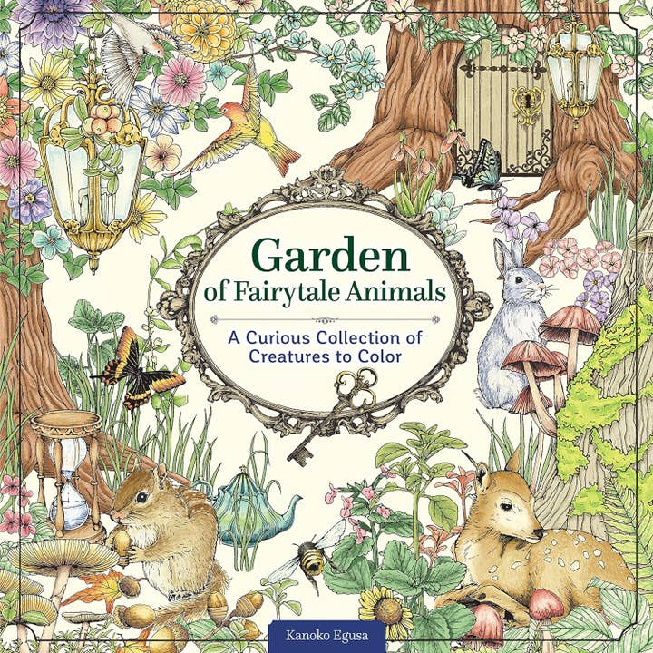 Fox Chapel Publishing - Wholesale Coloring Book - Adult - Garden of Fairytale Animals - A Curious Collection to Color