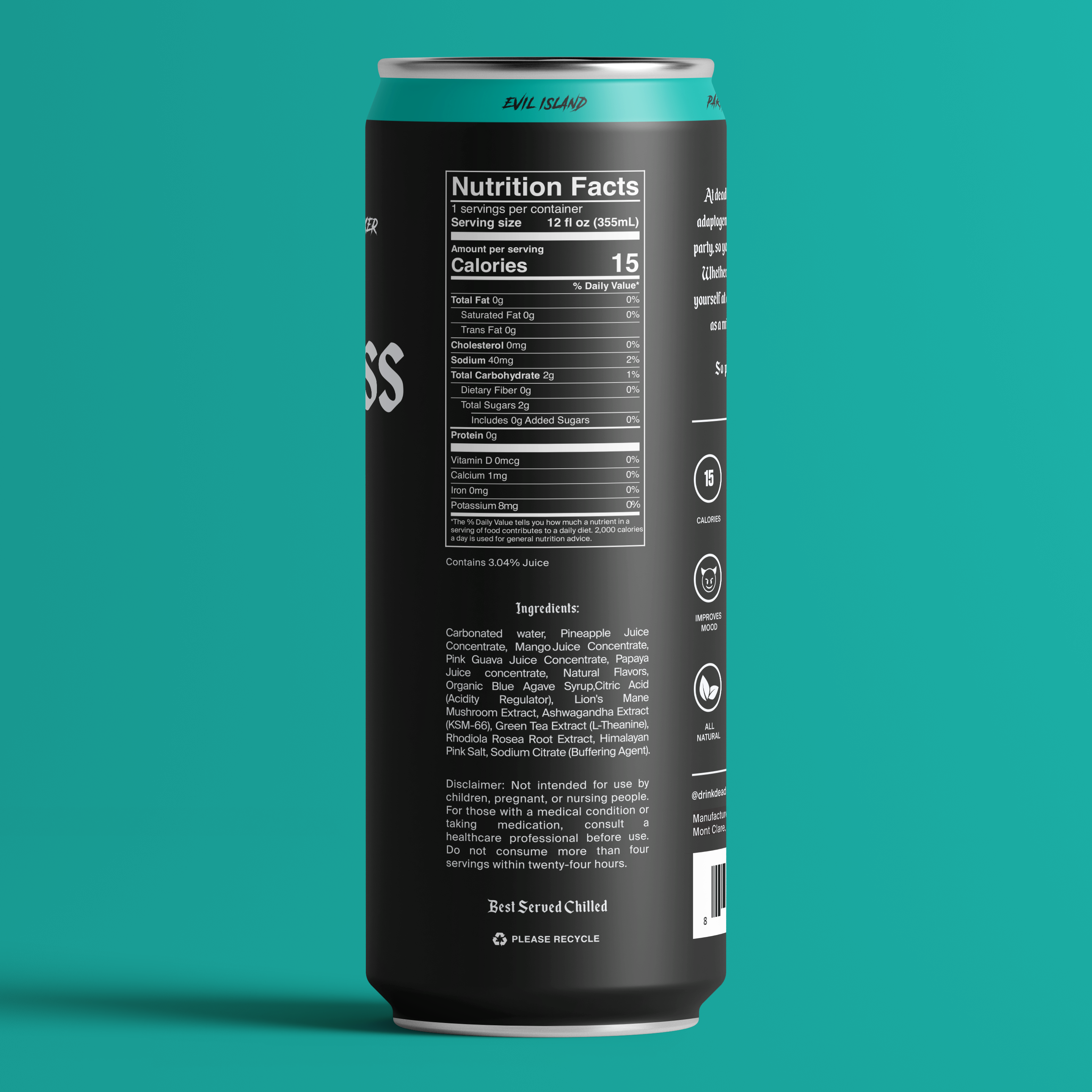 Deadless - Adaptogenic Elixir - Wholesale Non-Alcoholic Aperitif/Mocktail - Variety Pack Sparkling Adaptogen + Nootropic Elixir 12-pack9