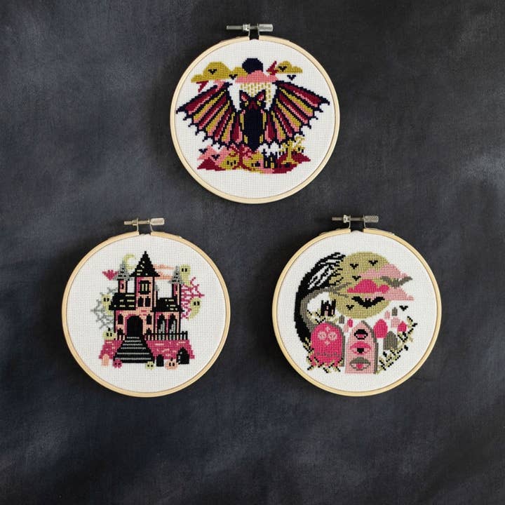 Innocent Bones - Wholesale Craft Sewing Kit - 'The Haunted House' Cross Stitch Kit4