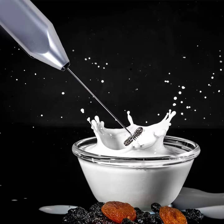 VIGOR - Wholesale Kitchen tool/gadget - Portable Drink Mixer Stainless Steel Drink Mixer with Frother Stand (MOQ 10 Sets)7