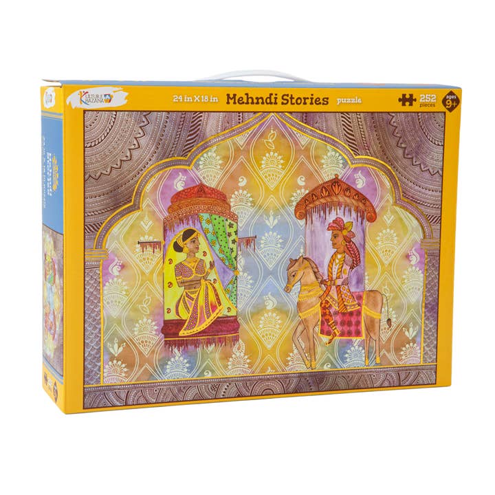 Puzle de henna Mehndi Stories, 252 piezas para venta al por mayor de Kulture Khazana