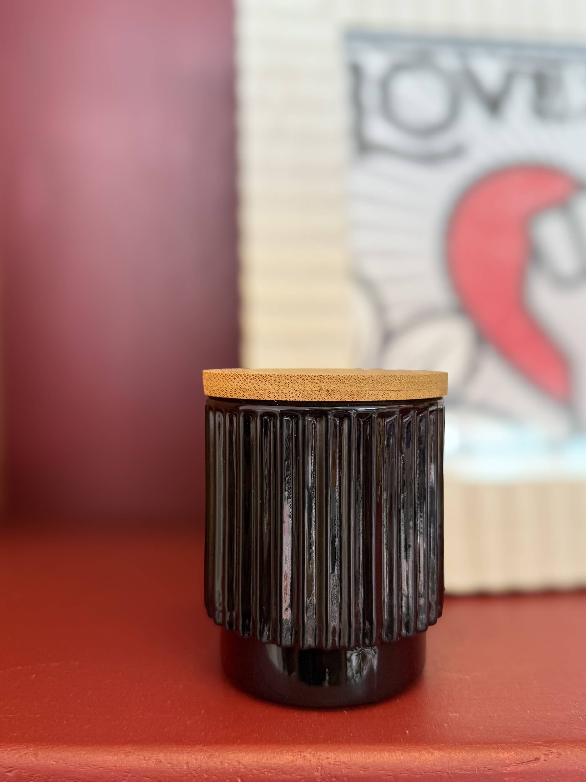 Illuminate Space - Wholesale Jar/Filled Candle - Dark Moon – Limited Edition Ribbed Glass Candle2