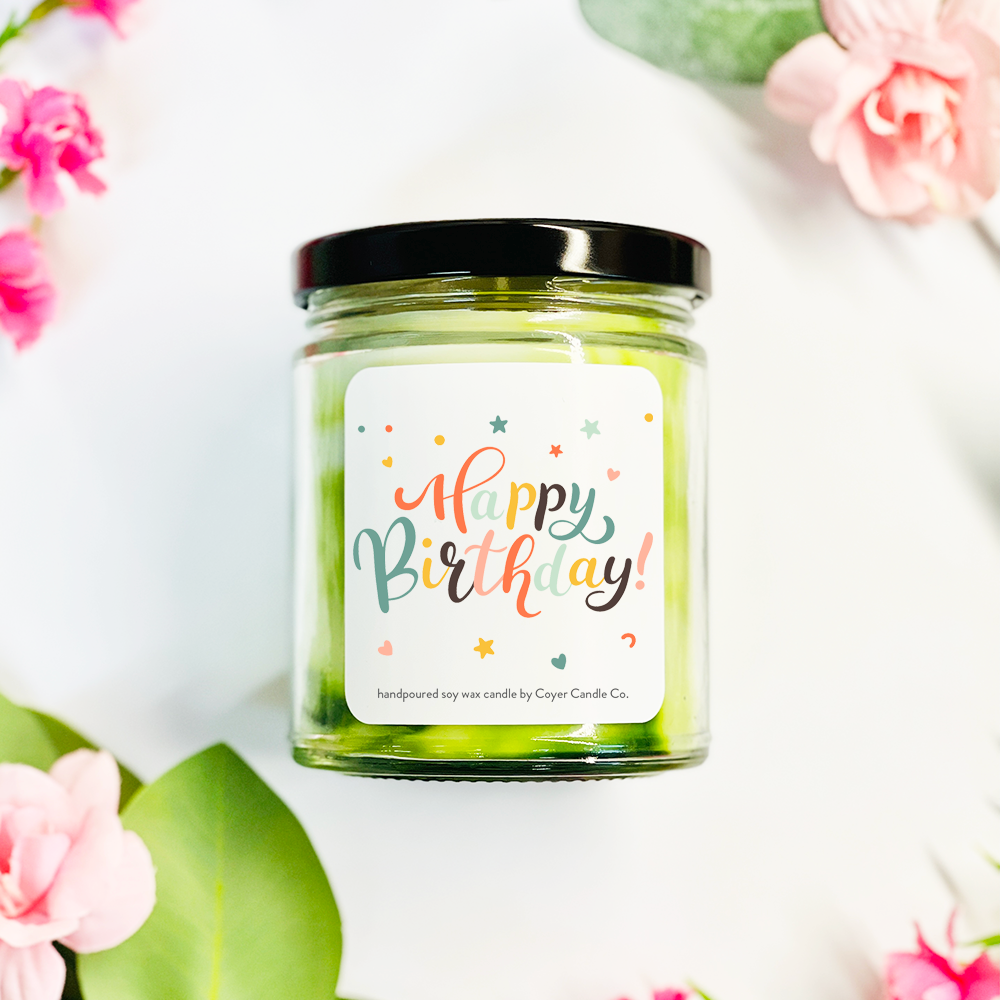 Coyer Candle Co. - Wholesale Jar/Filled Candle - Happy Birthday | 9 oz Candles11