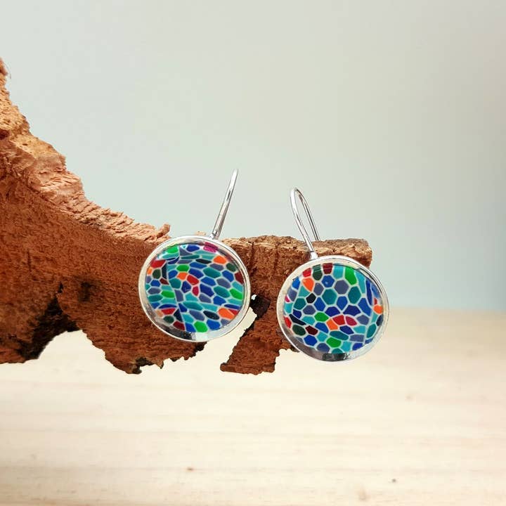 PASTACUITA – Engroshandel Hængeøreringe og creoløreringe – Modernistiske runde kroge øreringe, „Barcelona“ stil4