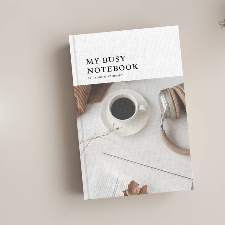 MY BUSY NOTEBOOK, LINED for wholesale by My Hygge Shop