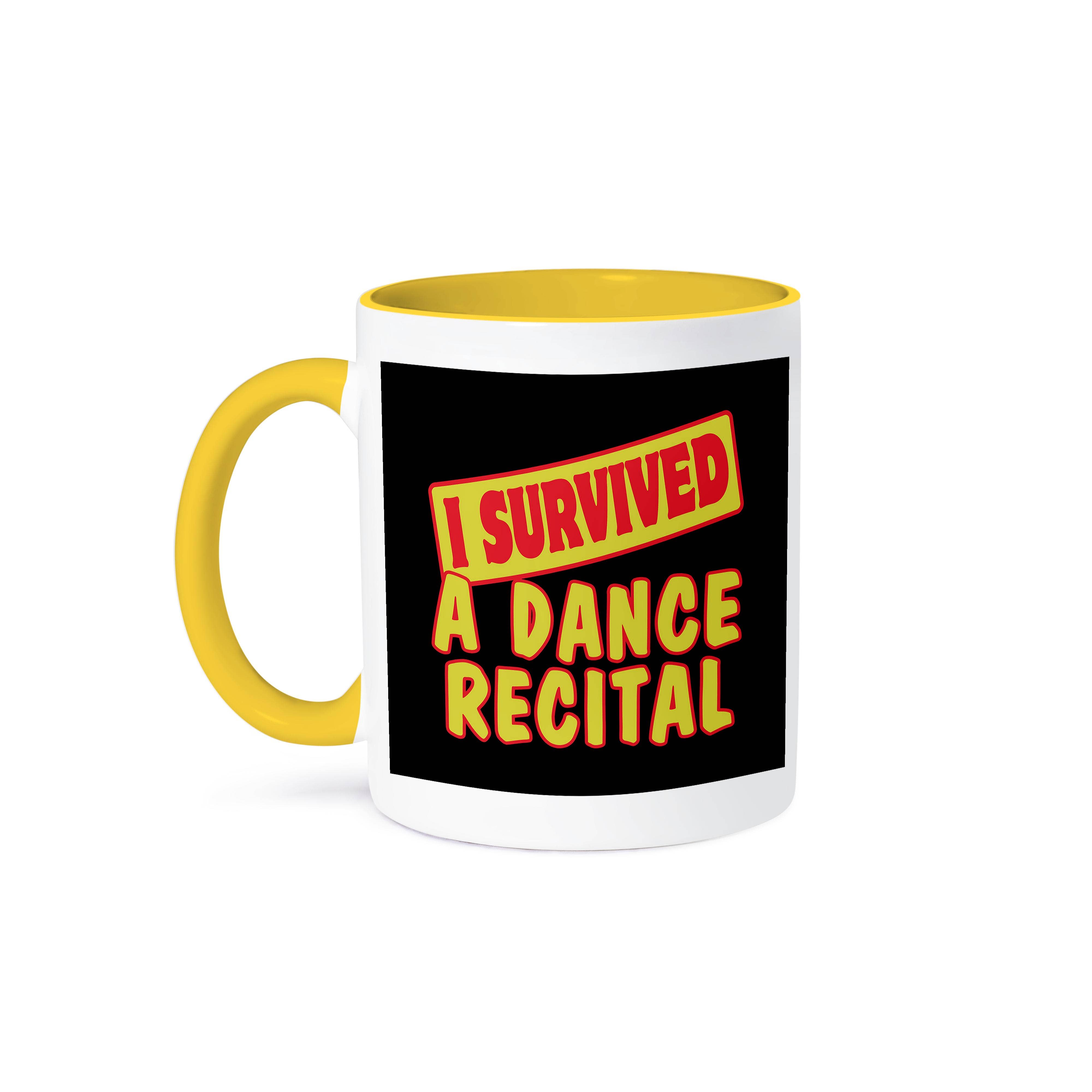 3dRose – Caneca por atacado – 3dRose, Sobrevivi a um Recital de Dança Orgulho de Sobrevivência e Design de Humor, Caneca0