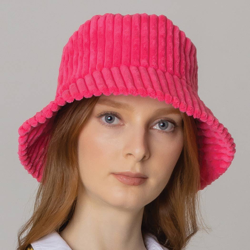 Fashion City – wholesale Bucket Hat - Dam – Solid Corduroy Bucket Hat12