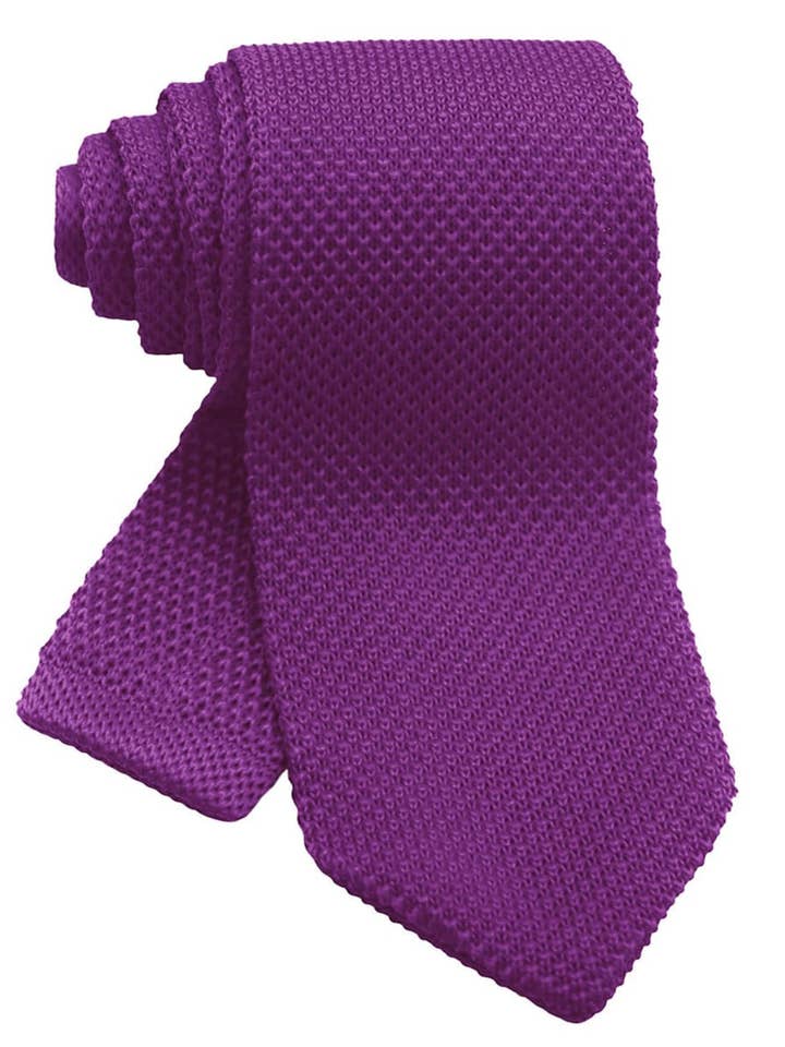 LILA STRICKKRAWATTE für den Großhandel von Josvil