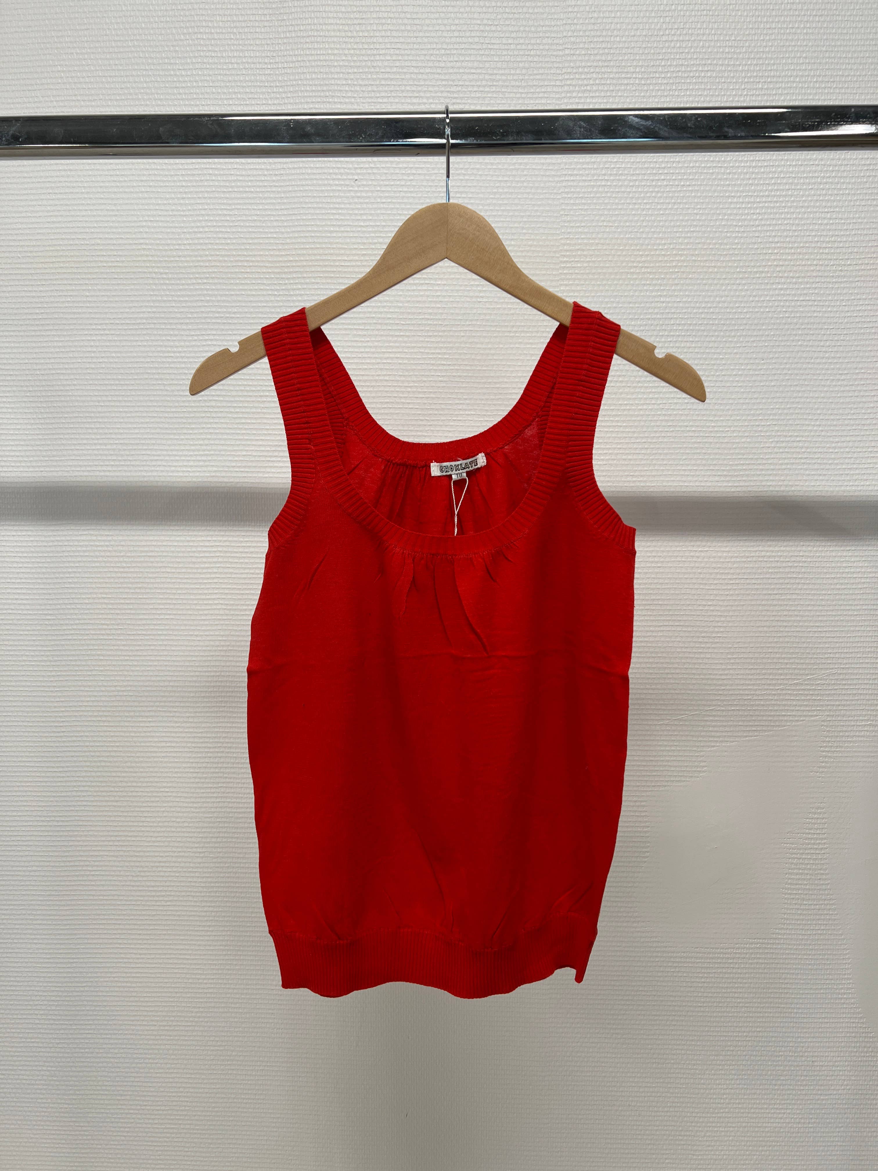 CHOKLATE PARIS - Wholesale Tank Top - Women's - Top tank round neck cotton knit - 25481