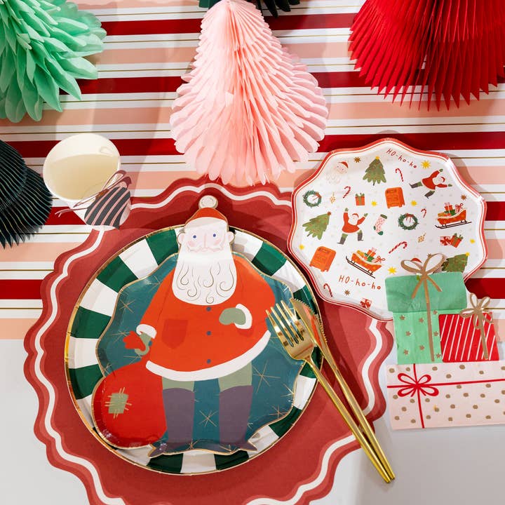 Gatherings by Curated Paperie - Wholesale Disposable Plate - Green Candy Burst Dinner Paper Plates