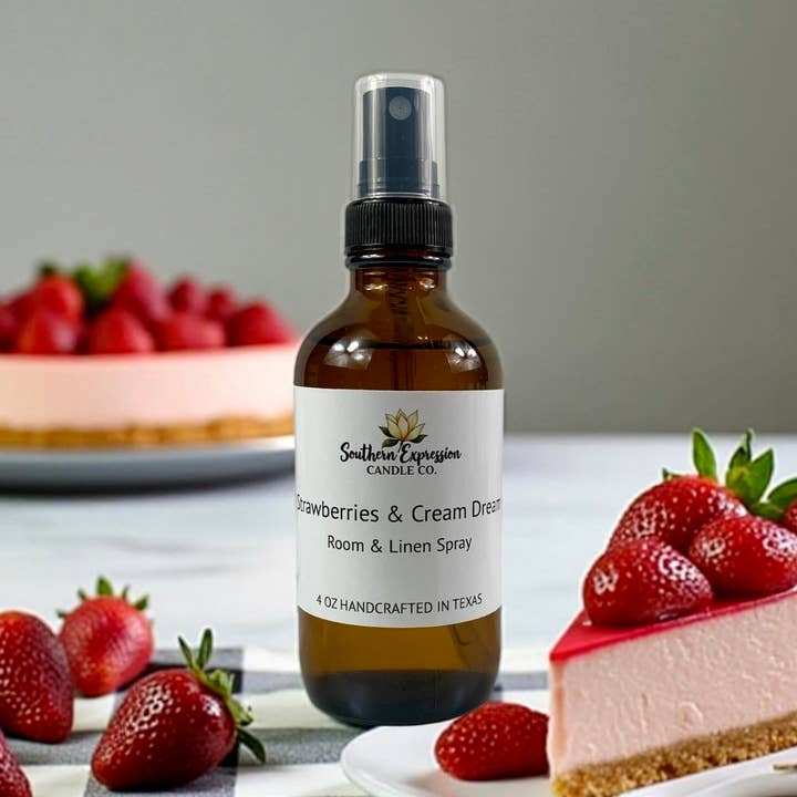 Spray de Quarto e Linho Morangos & Nata Sonho por atacado de Southern Expression Candle Co.