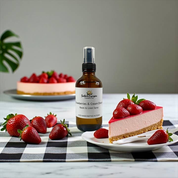 Strawberries & Cream Dream Room & Linen Spray for wholesale by Southern Expression Candle Co.