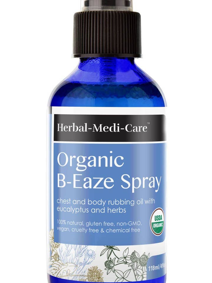 Spray Herbal-Medi-Care Organic B-Eaze (Congestione Toracica); 3,38 floz per la vendita all'ingrosso da parte di Nature's Brands