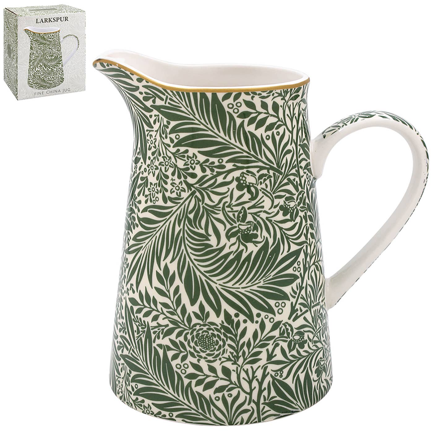 Joe Davies - Wholesale Jug - William Morris Larkspur Leaves Jug Medium0