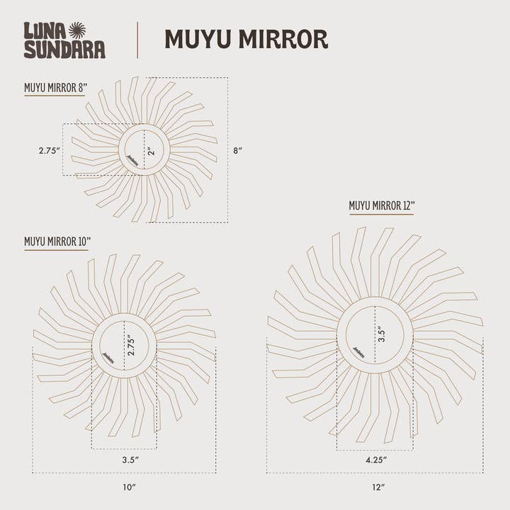 Luna Sundara - Wholesale Wall Mirror - Peruvian Wall Mirror - Muyu4