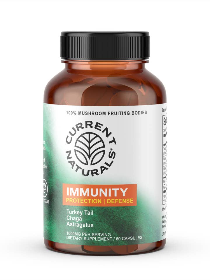 Capsules de soutien aux champignons CN - Immunité (60 unités) pour la vente par Current Naturals