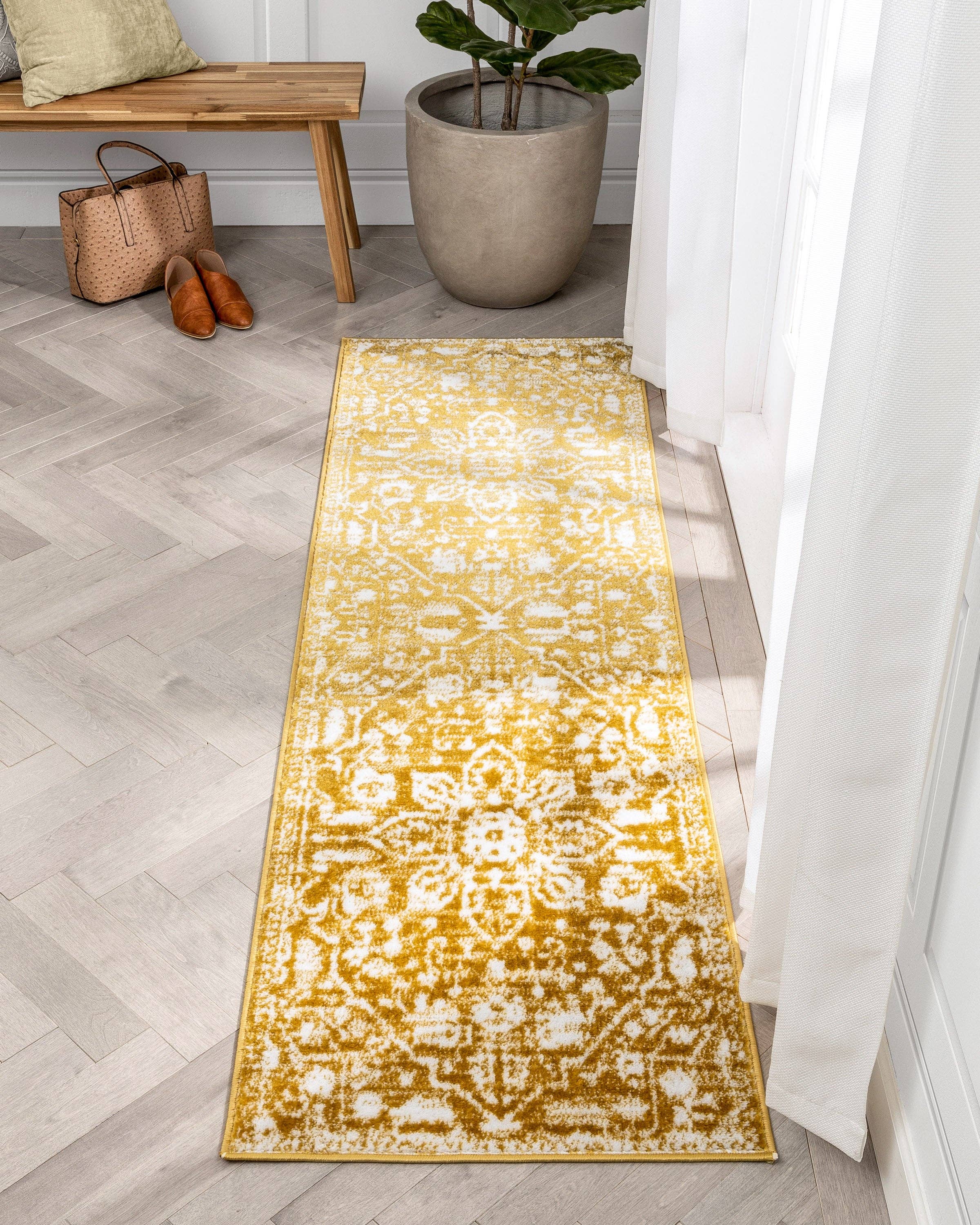 Well Woven - Wholesale Area Rug - Disa Vintage Medallion Gold Soft Rug By Chill Rugs13