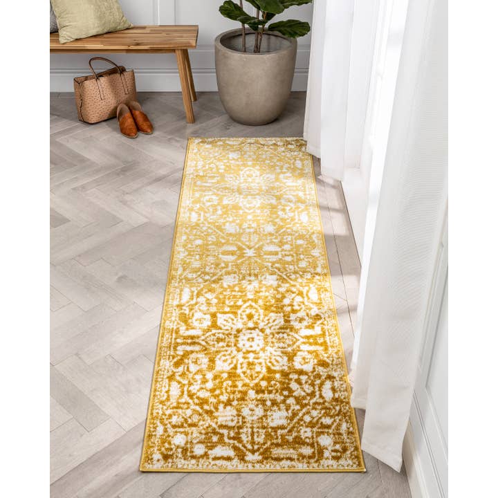 Well Woven - Wholesale Area Rug - Disa Vintage Medallion Gold Soft Rug By Chill Rugs13
