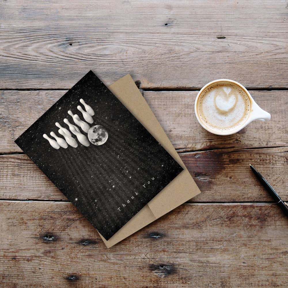 The Galek Sea - Wholesale Thank You Card - Thank You Cosmic Bowling Card2