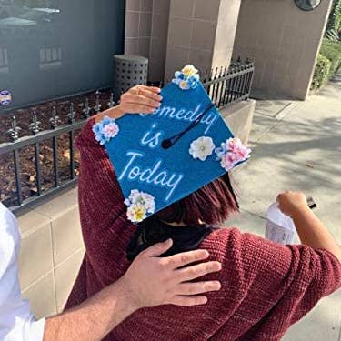 Tampo de graduação floral decorado à mão por atacado de Once Upon A Time