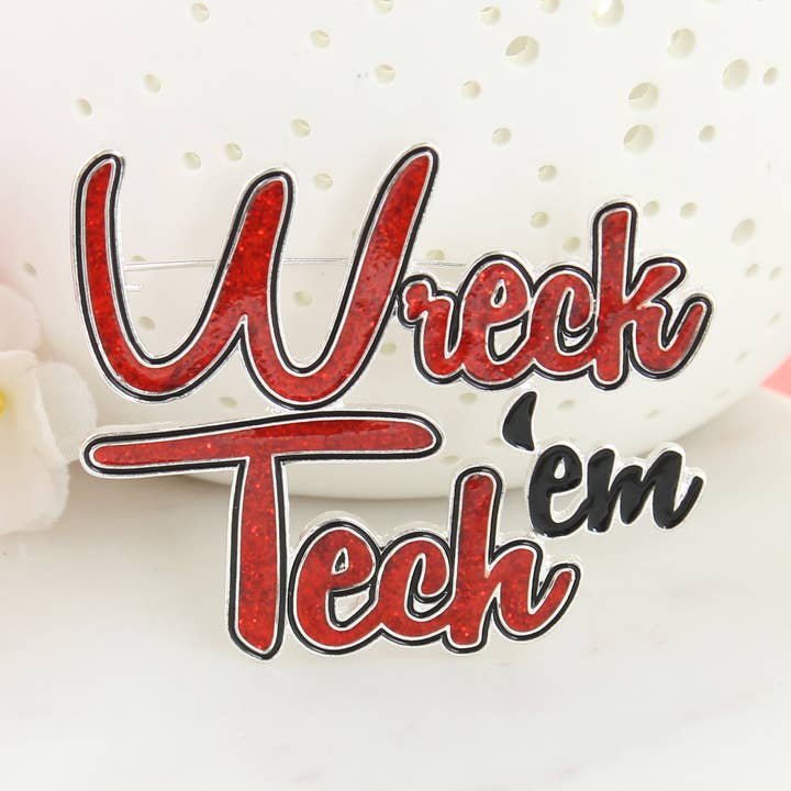 Texas Tech Épingle à slogan pour la vente par Seasons Jewelry