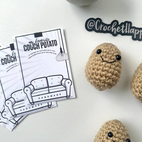 Crochet Happens - Wholesale Decorative Tabletop Object - Couch Potatoes - Set of 8 - Made to Order3