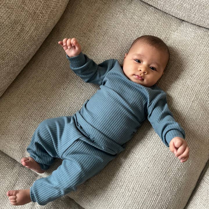 Ribbed Set | Teal for wholesale on Faire2