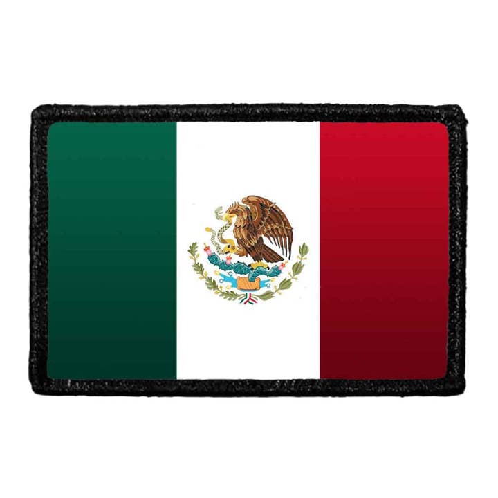 Mexico Flag - Color - Removable Patch for wholesale by Pull Patch