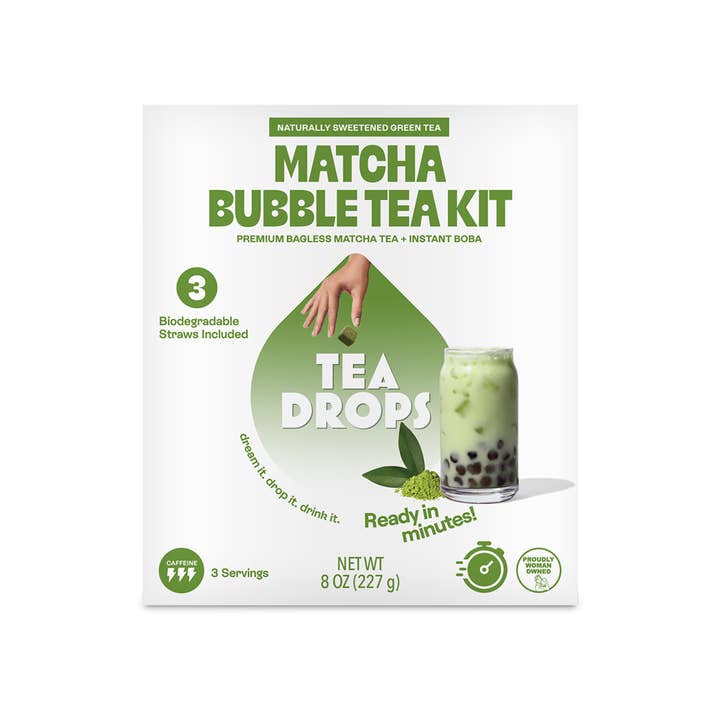 Tea Drops - Wholesale DIY Drink Kit - Matcha Boba Tea Kit - 3ct (Case of 6)5